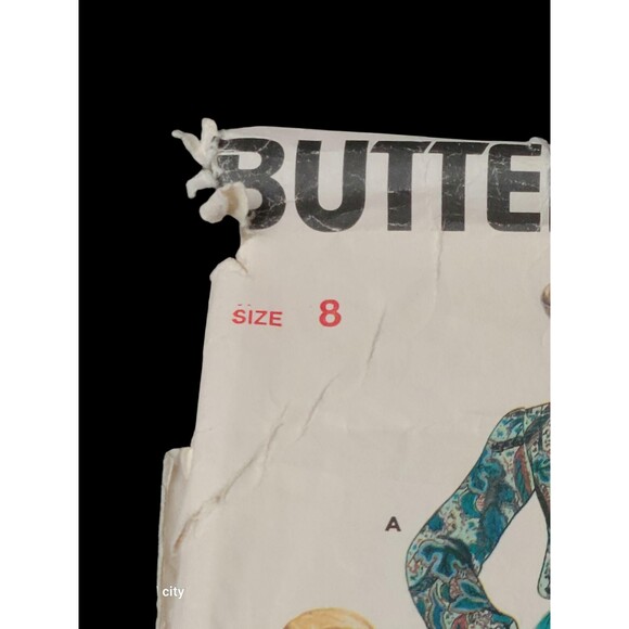 Vtg Butterick Sewing Pattern #3936 Misses Blouse with Tie Size 8 - Picture 2 of 5